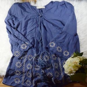 A'Reve Blue Blouse